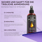 Voltuno Hair Loss Treatment for Men & Women, Hair Growth Accelerating Spray, Shiny Hair Growth Booster, with Rosemary Oil and Organic Castor Oil Extract, for Extremely Damaged Hair, Gentle and Non-Drying, 60ml